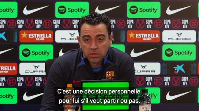 Image d'aperçu pour Barcelone - Xavi veut parler avec Memphis : “Une décision personnelle s’il veut partir ou pas” 