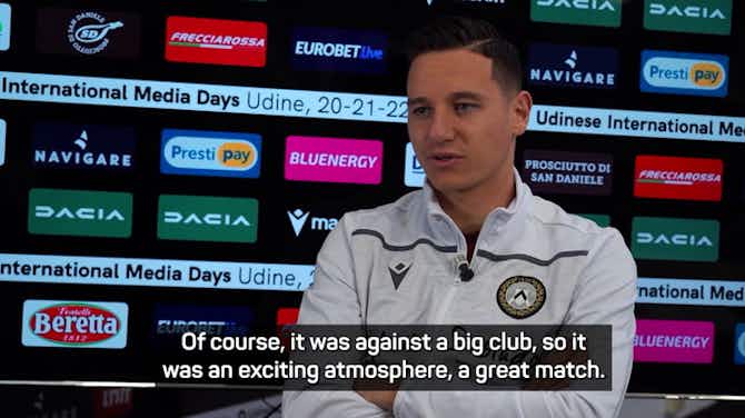 Preview image for Udinese's Thauvin and Silvestri not dreaming of Europe just yet despite win over Milan