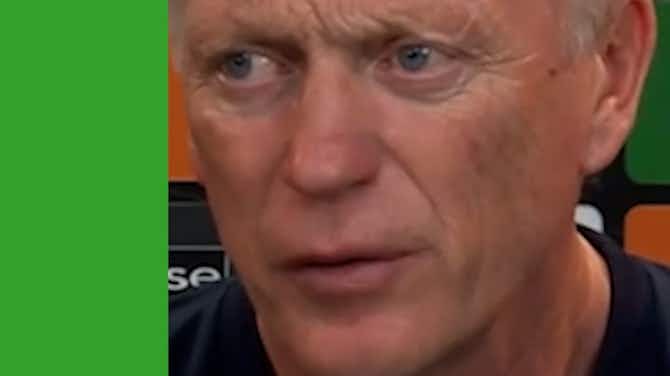 Preview image for David Moyes reacts to West Ham's European success