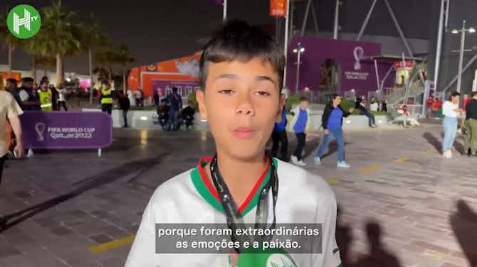 Imagem de visualização para Jovem torcedor de Marrocos mostra orgulho pela seleção
