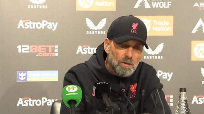 Preview image for Jurgen Klopp refuses to answer reporter’s question after Liverpool defeat: ‘You know why’