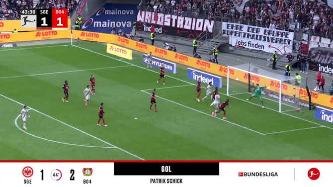 Anteprima immagine per Eintracht Frankfurt - Bayer Leverkusen 1 - 2 | GOL - Patrik Schick