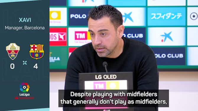 Image d'aperçu pour Xavi hails Barcelona star's 'adaptability' in new position