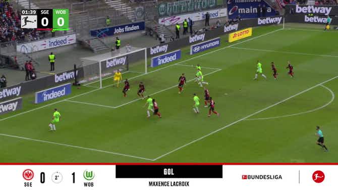 Imagem de visualização para Eintracht Frankfurt - Wolfsburg 0 - 1 | GOL - Maxence Lacroix