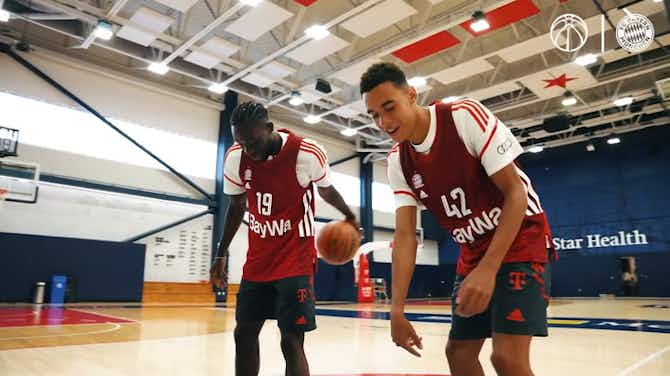 Preview image for Davies & Musiala in Bayern's Basketball challenge