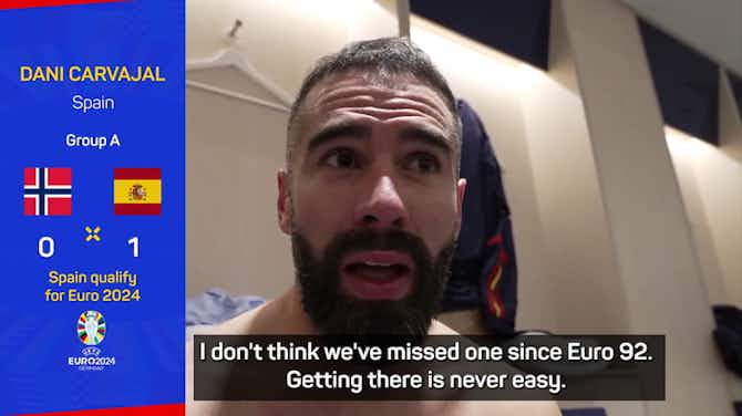 Anteprima immagine per Dani Carvajal impressed with Spain's resilience in qualifying for Euros