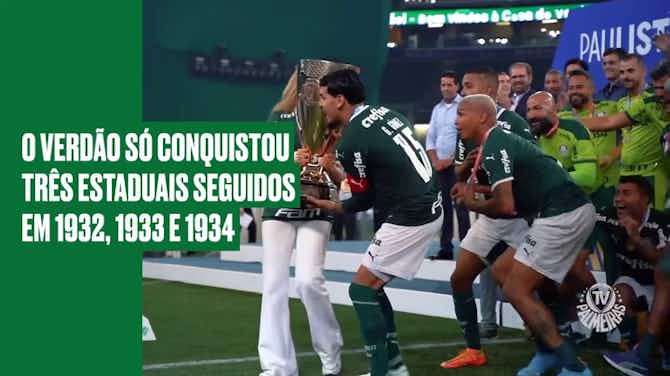 Imagen de vista previa para Palmeiras pode ser tricampeão paulista pela primeira vez em 90 anos