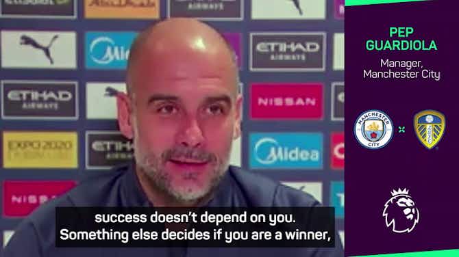 Preview image for Guardiola tells his players to 'never give up' like Verstappen and Hamilton