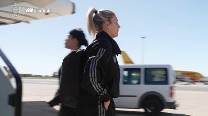 Preview image for Spain Women arrive in Seville for Nations League final