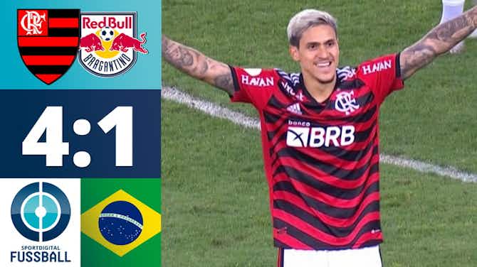 Vorschaubild für 3 Tore in 6 Minuten! Pedro verzaubert das Maracana - Stadion | Flamengo - Red Bull Bragantino