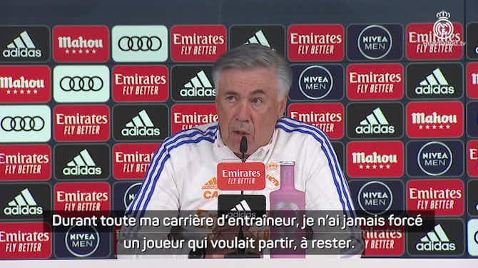 Image d'aperçu pour Real Madrid - Ancelotti sur Hazard : "Si un joueur veut partir, il doit pouvoir le faire"
