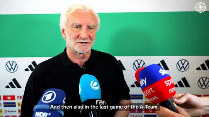 Preview image for Rudi Völler ahead of the game against England: "It is no longer in our own hands"
