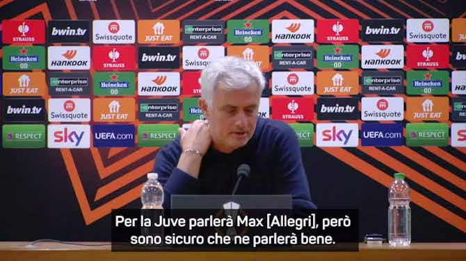 Anteprima immagine per Europa League, Mourinho: "La finale può essere italiana. Sulla Juve e il -15..."
