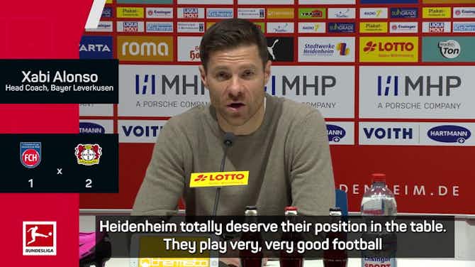 Preview image for Leverkusen attitude spot on to undo Heidenheim says Xabi Alonso