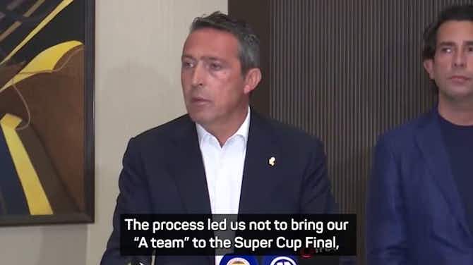 Anteprima immagine per Fenerbahçe president calls for Turkish football 'reset' after cup final walk-off