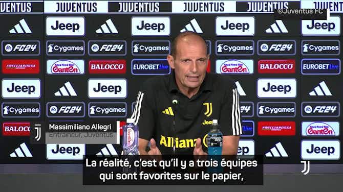 Image d'aperçu pour Juventus - Allegri : “L'objectif est d'être dans les quatre premiers en fin de saison”