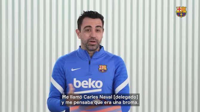 Imagen de vista previa para Xavi recuerda su debut con el Barça