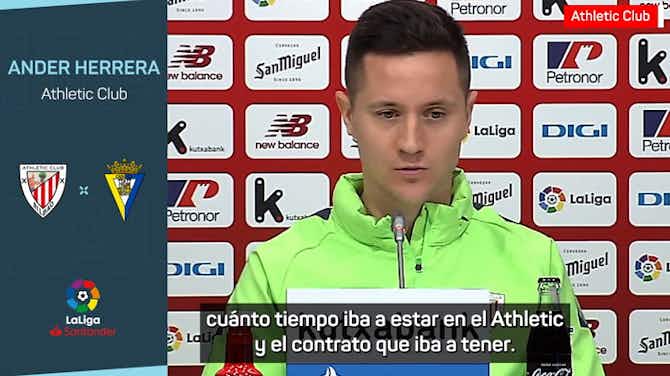 Imagen de vista previa para Ander Herrera: "Desde el día que vine a Bilbao, ya sabía cuánto tiempo iba a estar en el Athletic"