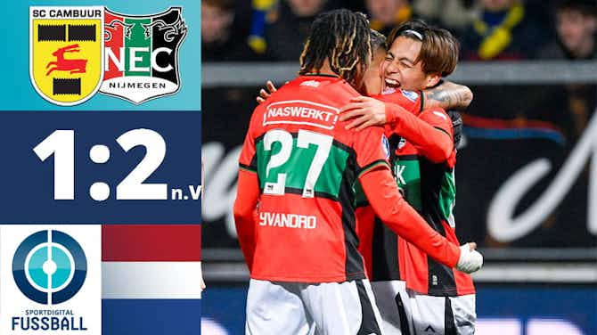 Vorschaubild für Pokal-Krimi! Gladbach-Leihgabe verhilft N.E.C. zum Finaleinzug | SC Cambuur - N.E.C. Nijmegen