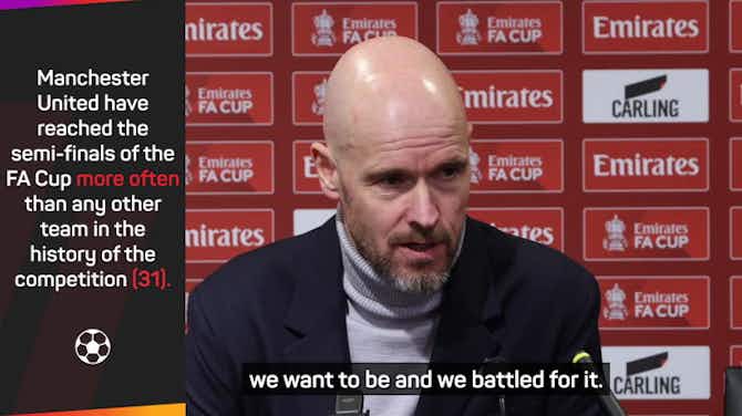 Preview image for FOOTBALL: FA Cup: Ten Hag says United loves to compete for trophies