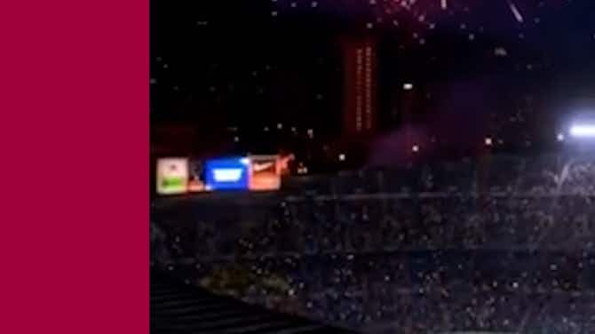 Imagem de visualização para Barcelona se despede do Camp Nou com show de fogos de artifício