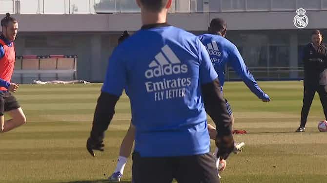 Preview image for Eduardo Camavinga in the third session of the week at Real Madrid City