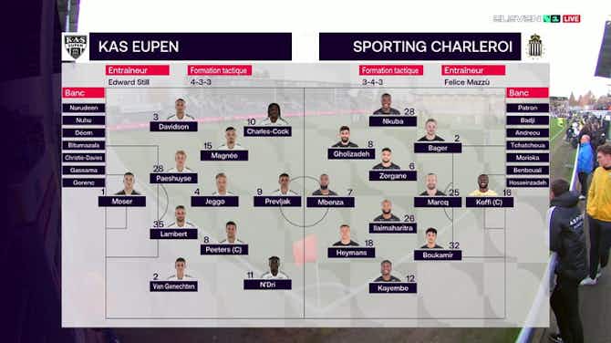 Image d'aperçu pour Jupiler Pro League: Eupen 1-2 Sporting Charleroi