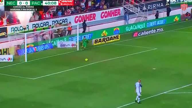 Preview image for Long-range golazo from Club Necaxa's Emilio Martínez against Pachuca