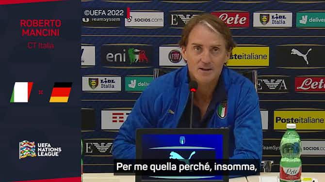 Anteprima immagine per Mancini e la Germania: "Per me esiste solo quella del Mundial"