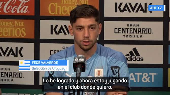 Imagen de vista previa para Fede Valverde: "Cuando una selección sudamericana gana, ayuda a las demás"