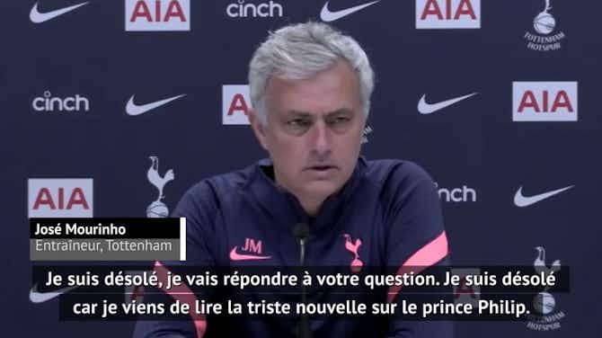 Image d'aperçu pour Décès - Mourinho stoppe sa conférence de presse pour rendre hommage au Prince Philip