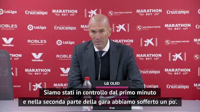 Anteprima immagine per Zidane: "Era un test importante, felice per i giocatori"
