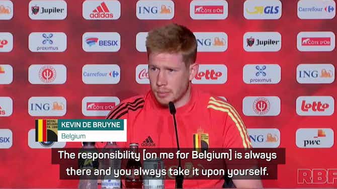 Preview image for De Bruyne on burden for Belgium, City heartache and winning the Euros