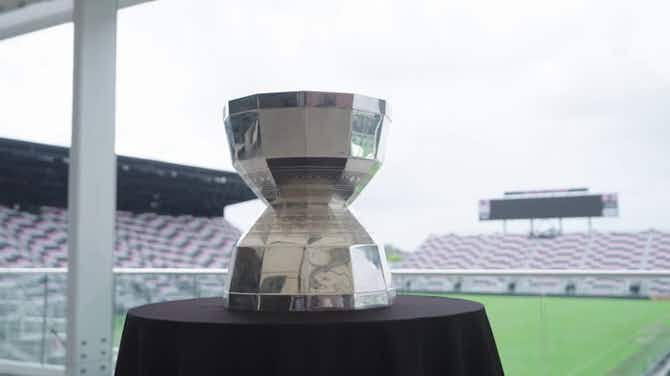 Imagen de vista previa para El Inter de Miami exhibe el trofeo de la Leagues Cup en su estadio