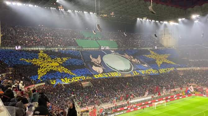 Anteprima immagine per Milan-Inter, la spettacolare coreografia della Curva Nord