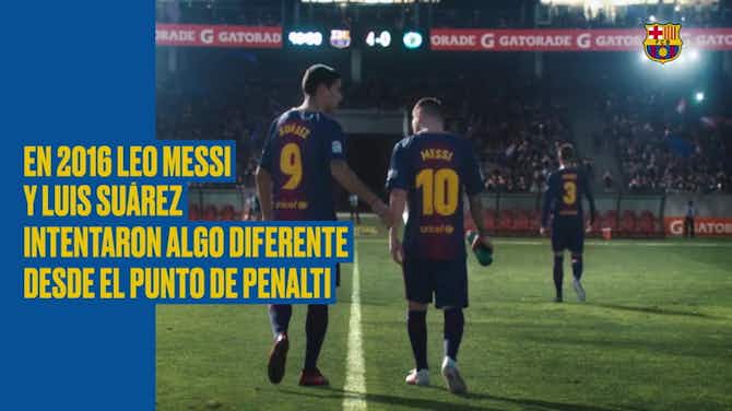 Imagen de vista previa para El penalti indirecto de Messi y Suárez