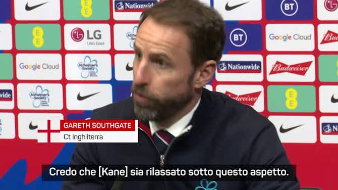 Anteprima immagine per Southgate e il record di Kane: "Spero lo batta alla finale in Qatar"