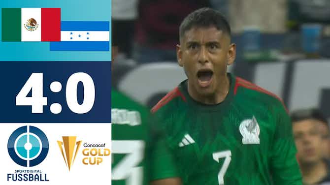 Vorschaubild für El Tri mit furiosem Start in den Gold Cup - Romo trifft doppelt! | Mexiko - Honduras