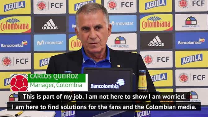 Preview image for Colombia's Queiroz not worrying about James fitness issues