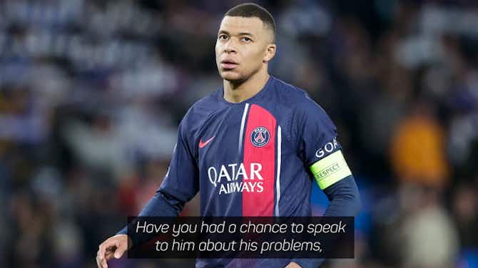 Anteprima immagine per Enrique gives bizarre response to Mbappe's PSG issues