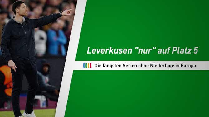 Imagem de visualização para Europa-Rekord? Leverkusen "nur" auf Platz 5