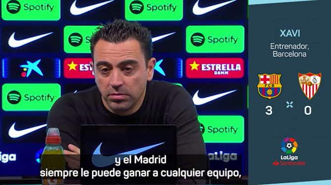 Preview image for Xavi: "El Madrid siempre le puede ganar a cualquier equipo"