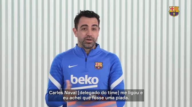 Imagem de visualização para Xavi relembra estreia como jogador do Barcelona