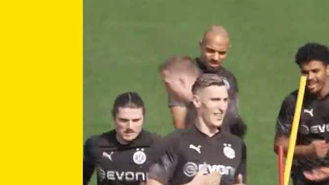 Image d'aperçu pour Borussia Dortmund's final preparations before facing PSG