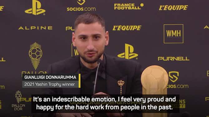 Preview image for Donnarumma credits Mendy after Italian scoops Yashin Trophy