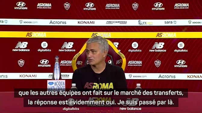 Image d'aperçu pour AS Rome - Mourinho : "Satisfait de ce mercato"