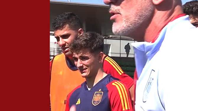 Preview image for Behind the scenes: Luis de la Fuente coaching Spain players