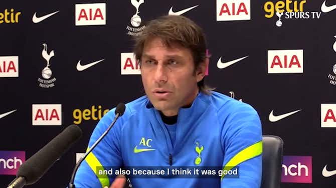 Preview image for Conte: 'I’m enjoying my time in Tottenham'
