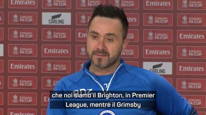 Anteprima immagine per De Zerbi ci crede: "Questo Brighton può vincere la FA Cup"