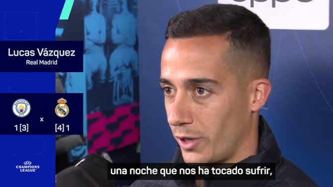 Vorschaubild für Lucas Vázquez: "En los momentos importantes, este equipo siempre da la cara"